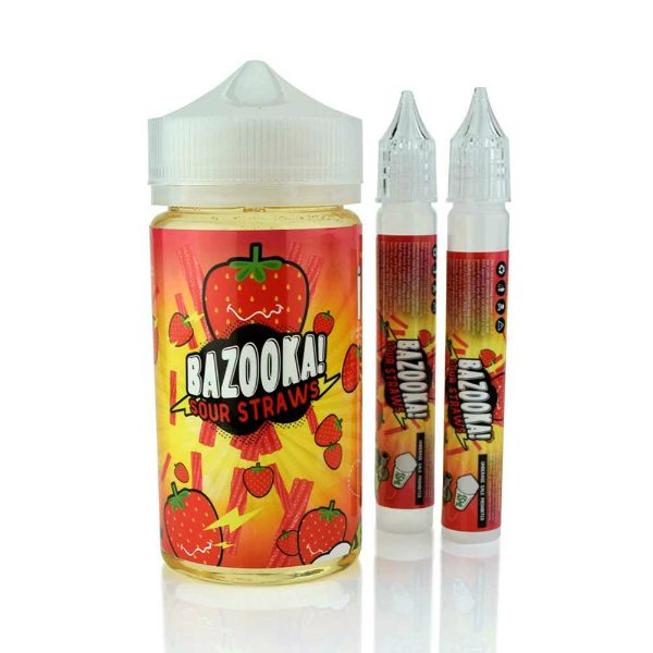 Bazooka Vape Strawberry Sour Straws 200ml
